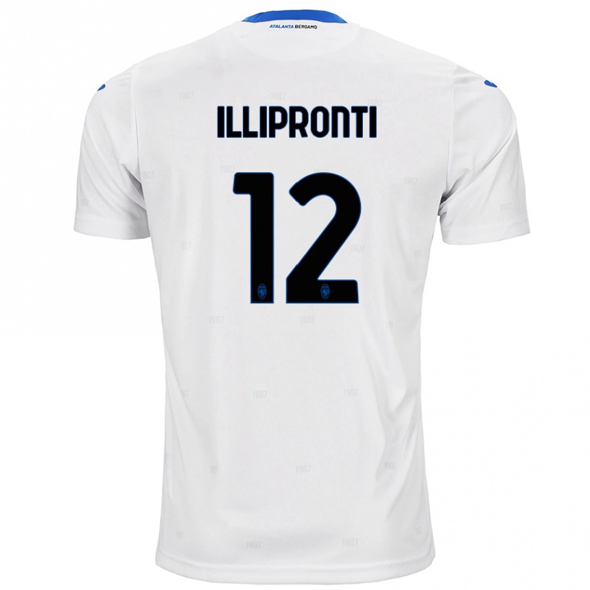 Kids Football Filippo Illipronti #12 White Away Jersey 2024/25 T-Shirt