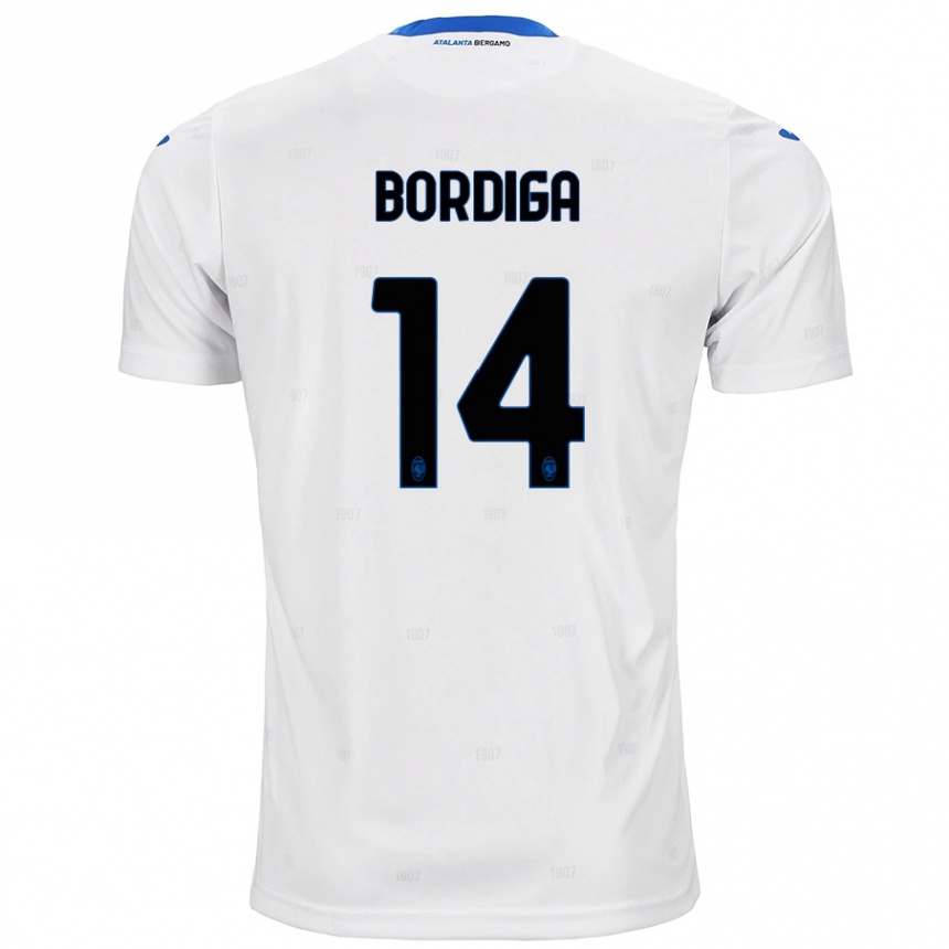 Kids Football Michele Bordiga #14 White Away Jersey 2024/25 T-Shirt