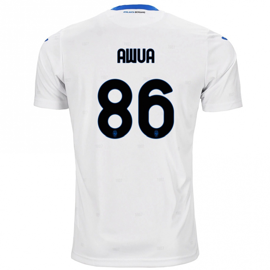 Kids Football Theophilus Awua #86 White Away Jersey 2024/25 T-Shirt