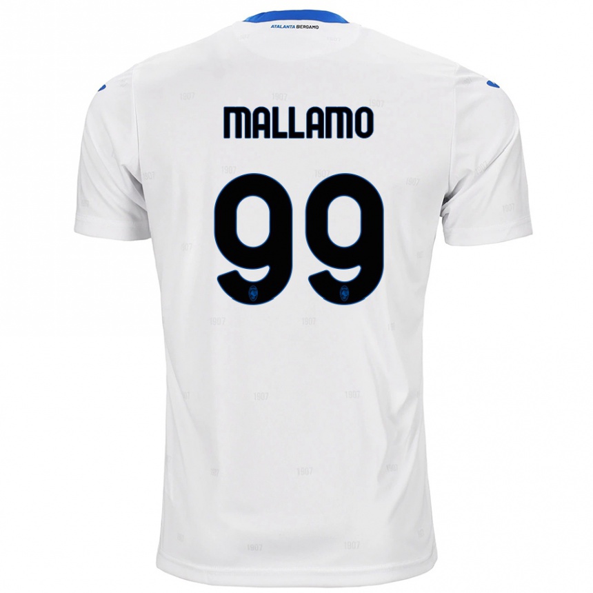 Kids Football Alessandro Mallamo #99 White Away Jersey 2024/25 T-Shirt