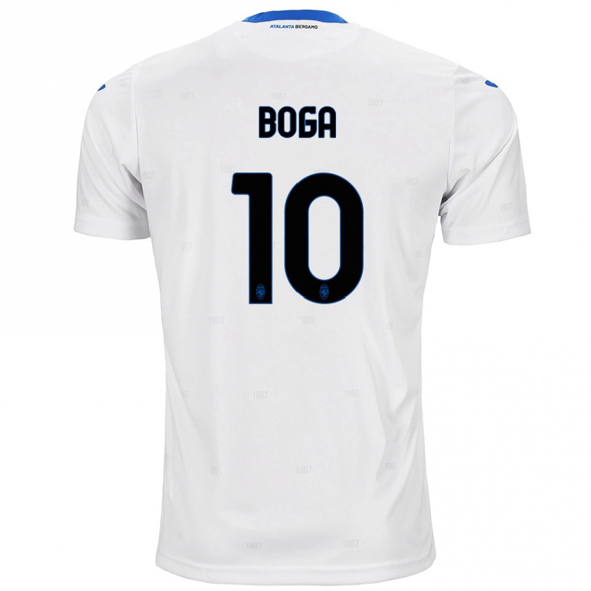 Kids Football Jeremie Boga #10 White Away Jersey 2024/25 T-Shirt