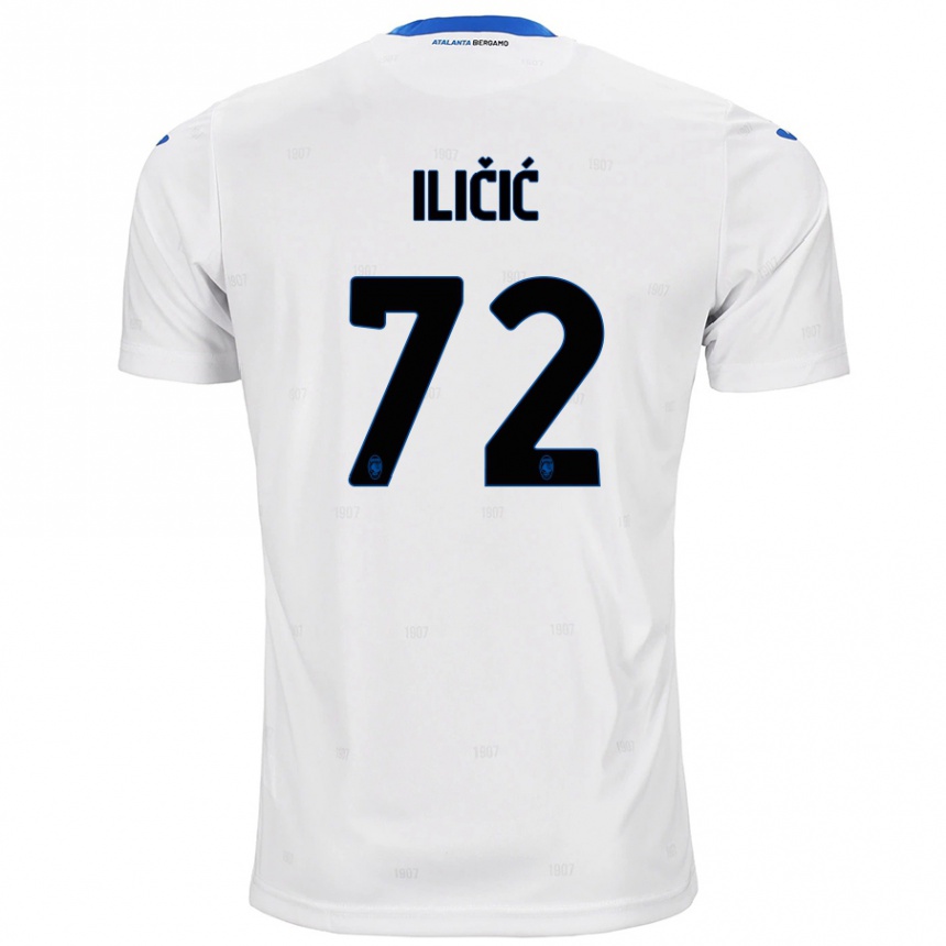 Kids Football Josip Ilicic #72 White Away Jersey 2024/25 T-Shirt