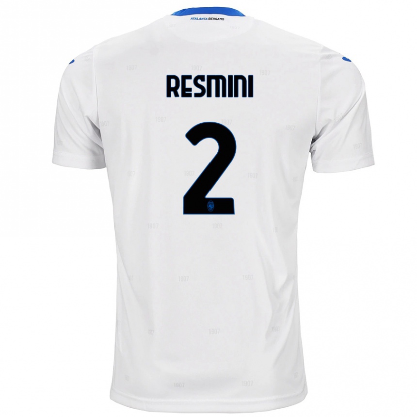 Kids Football Martina Resmini #2 White Away Jersey 2024/25 T-Shirt