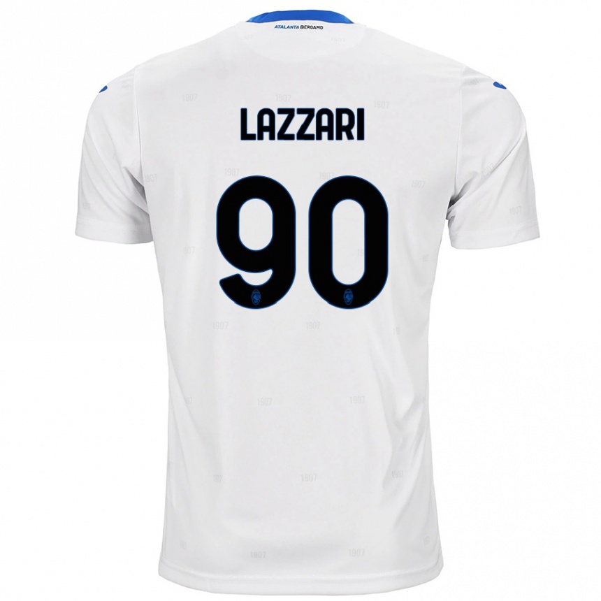 Kids Football Ilaria Lazzari #90 White Away Jersey 2024/25 T-Shirt