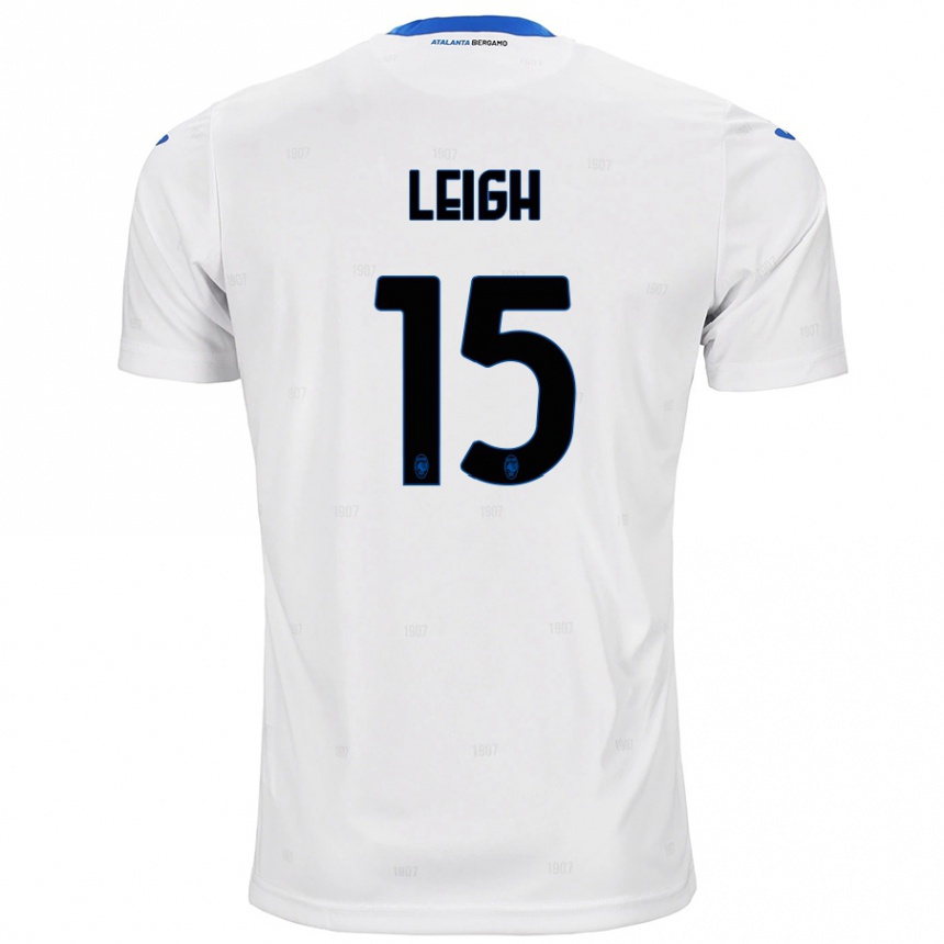 Kids Football Adrienne Leigh #15 White Away Jersey 2024/25 T-Shirt