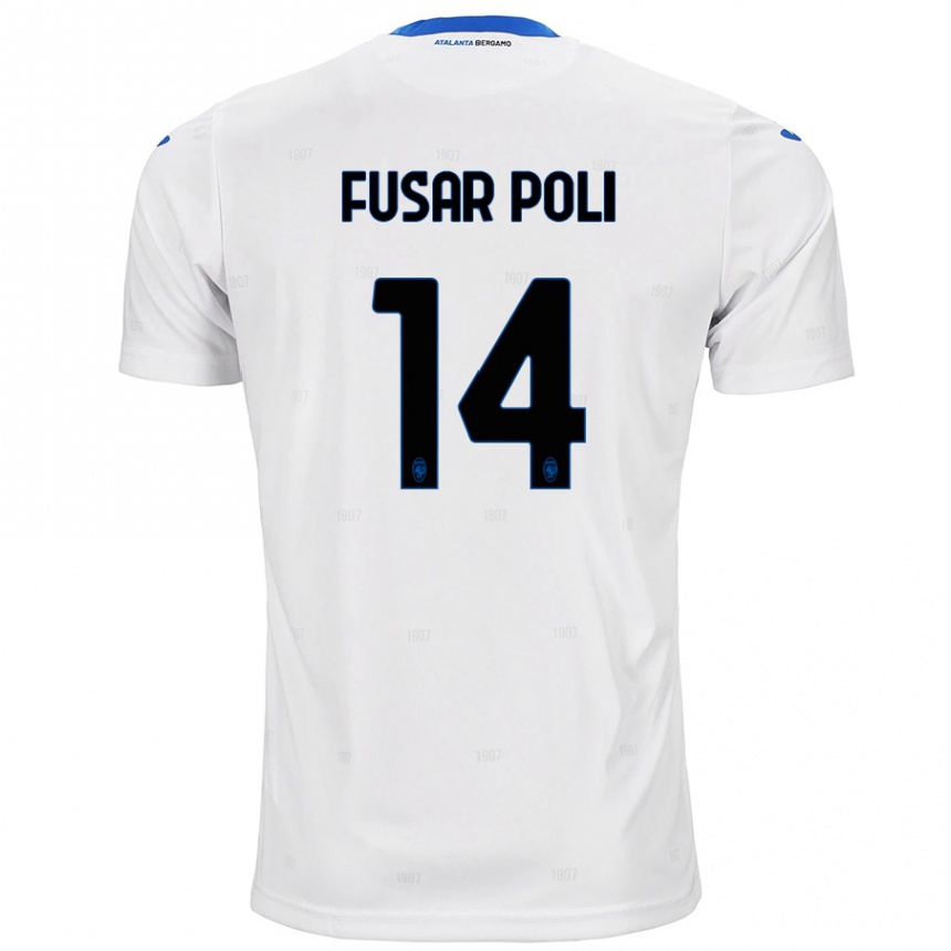 Kids Football Giulia Fusar Poli #14 White Away Jersey 2024/25 T-Shirt