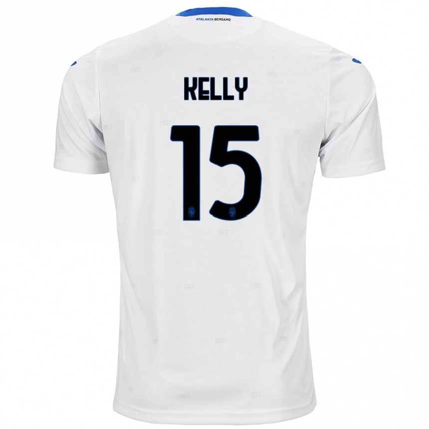 Kids Football Maegan Kelly #15 White Away Jersey 2024/25 T-Shirt