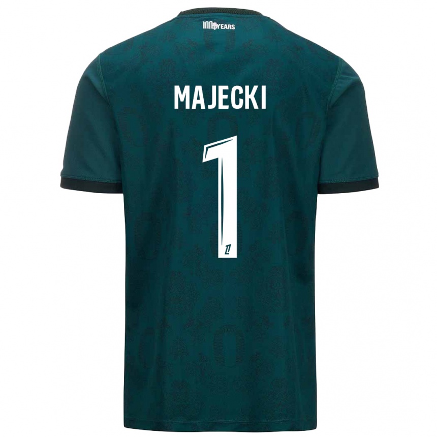 Kids Football Radoslaw Majecki #1 Dark Green Away Jersey 2024/25 T-Shirt