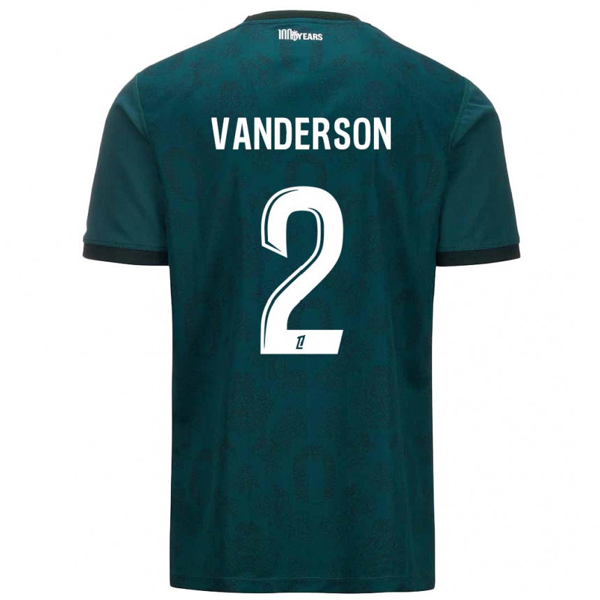 Kids Football Vanderson #2 Dark Green Away Jersey 2024/25 T-Shirt