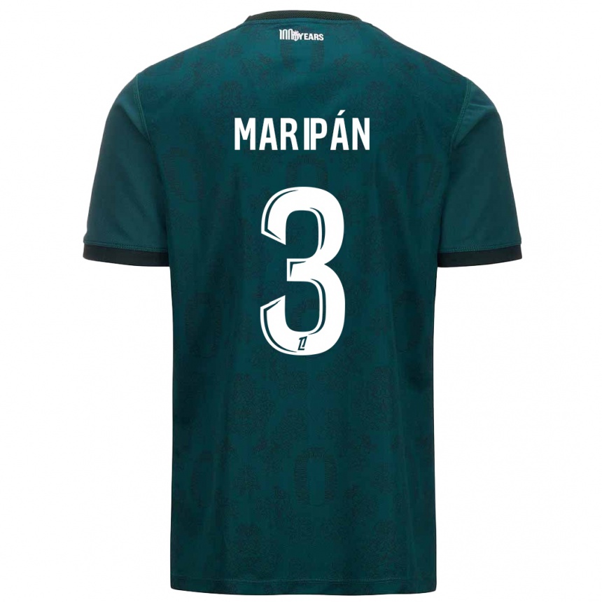 Kids Football Guillermo Maripán #3 Dark Green Away Jersey 2024/25 T-Shirt