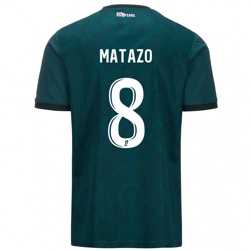 Kids Football Eliot Matazo #8 Dark Green Away Jersey 2024/25 T-Shirt