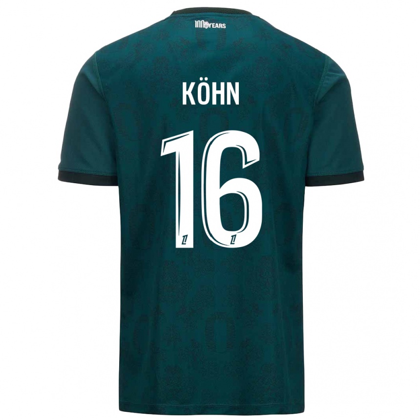 Kids Football Philipp Köhn #16 Dark Green Away Jersey 2024/25 T-Shirt