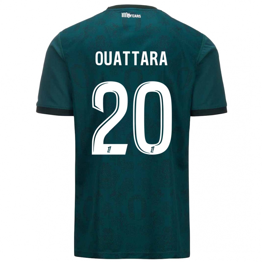 Kids Football Kassoum Ouattara #20 Dark Green Away Jersey 2024/25 T-Shirt