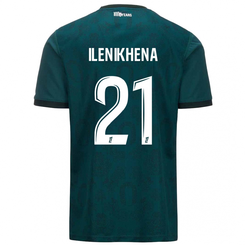 Kids Football George Ilenikhena #21 Dark Green Away Jersey 2024/25 T-Shirt