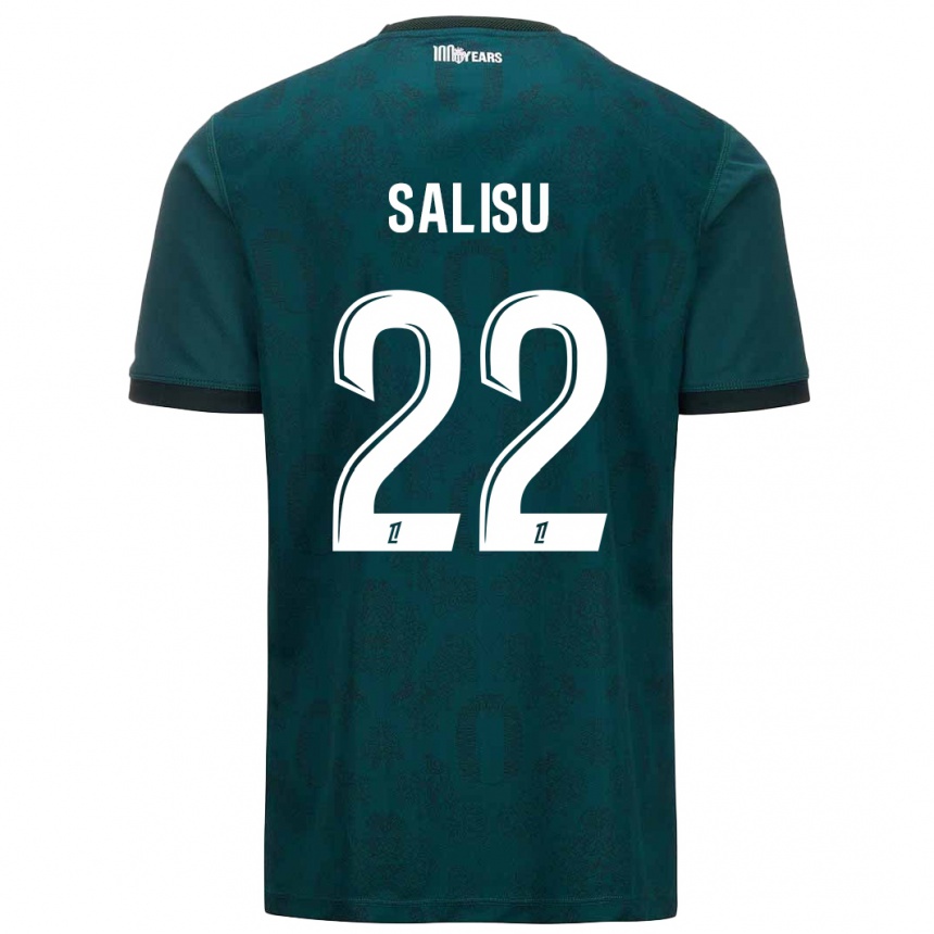 Kids Football Mohammed Salisu #22 Dark Green Away Jersey 2024/25 T-Shirt