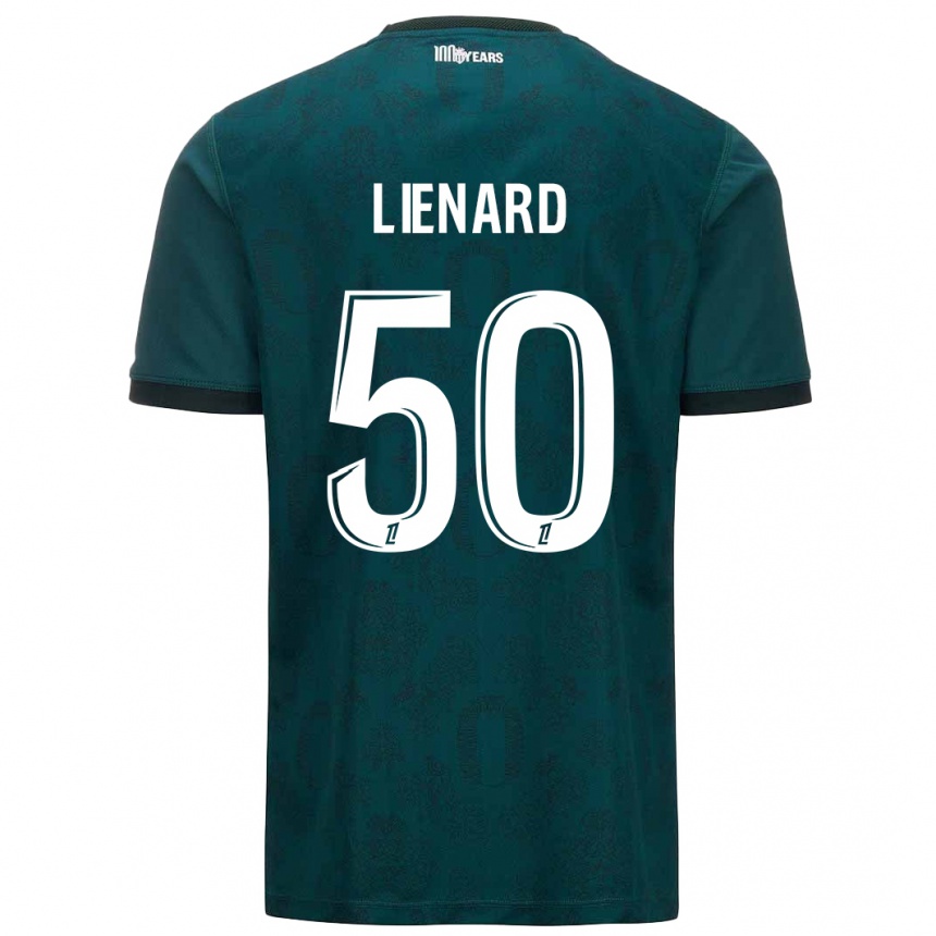 Kids Football Yann Lienard #50 Dark Green Away Jersey 2024/25 T-Shirt