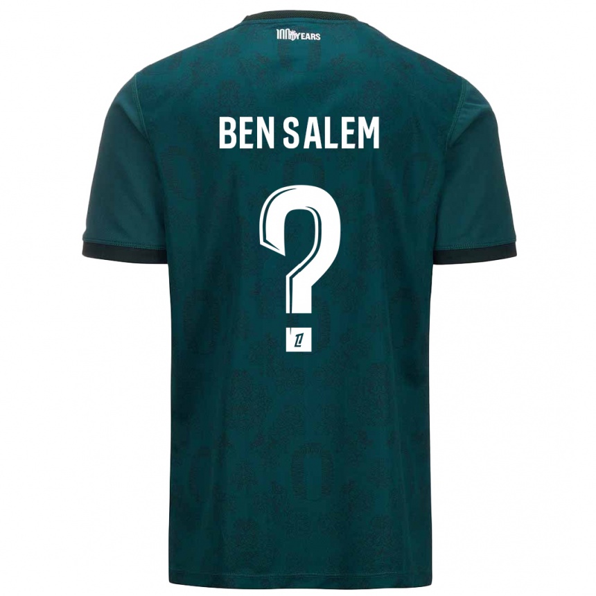 Kids Football Oualid Ben Salem #0 Dark Green Away Jersey 2024/25 T-Shirt