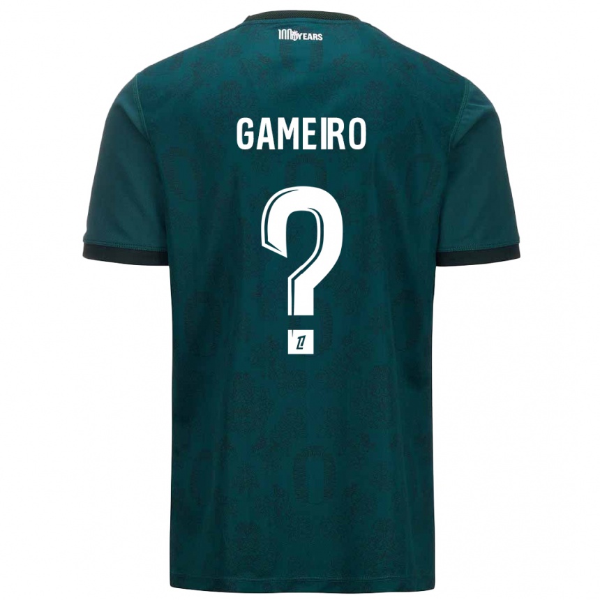 Kids Football Benoît Gameiro #0 Dark Green Away Jersey 2024/25 T-Shirt