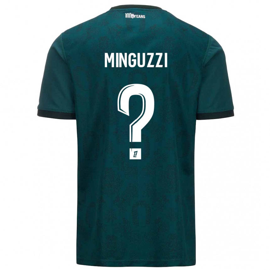 Kids Football Matteo Minguzzi #0 Dark Green Away Jersey 2024/25 T-Shirt