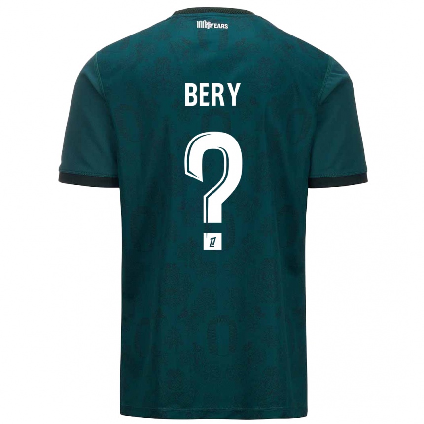 Kids Football Jules Bery #0 Dark Green Away Jersey 2024/25 T-Shirt