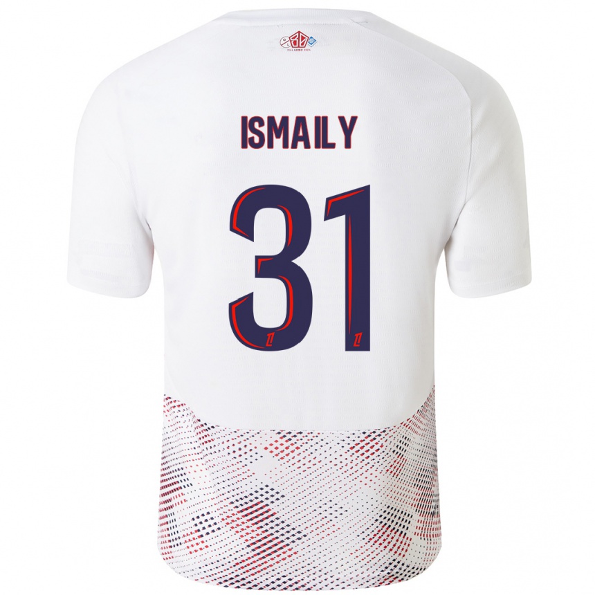 Kids Football Ismaily #31 White Royal Blue Away Jersey 2024/25 T-Shirt