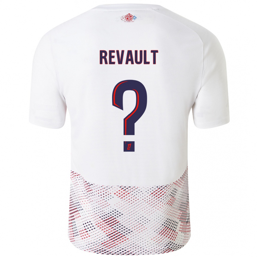 Kids Football Joris Revault #0 White Royal Blue Away Jersey 2024/25 T-Shirt