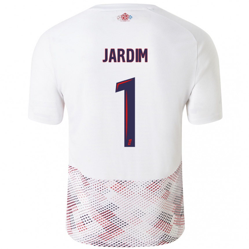 Kids Football Leo Jardim #1 White Royal Blue Away Jersey 2024/25 T-Shirt