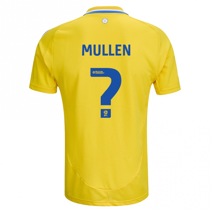 Kids Football Jeremiah Chilokoa-Mullen #0 Yellow Blue Away Jersey 2024/25 T-Shirt