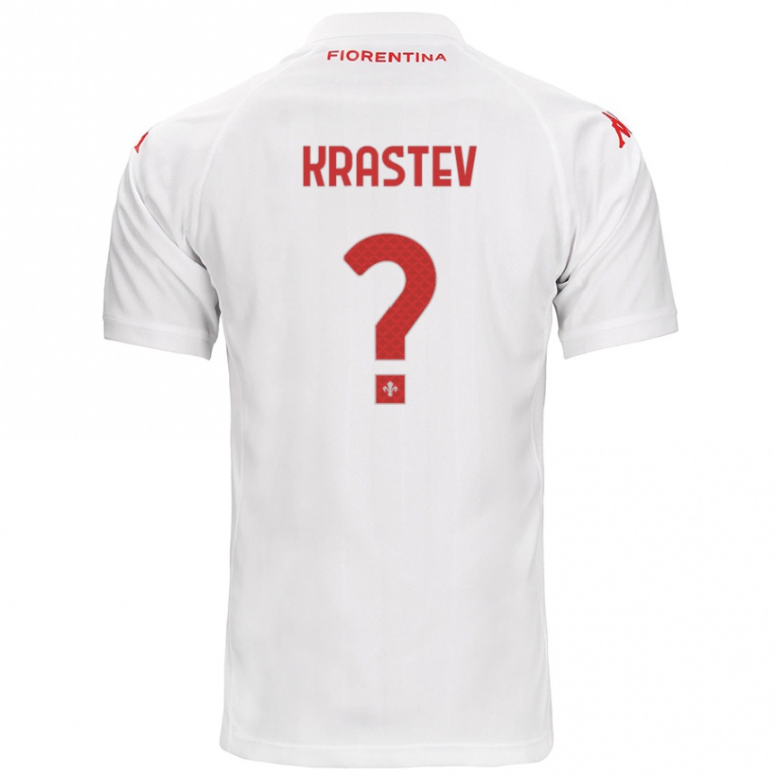 Kids Football Dimo Krastev #0 White Away Jersey 2024/25 T-Shirt