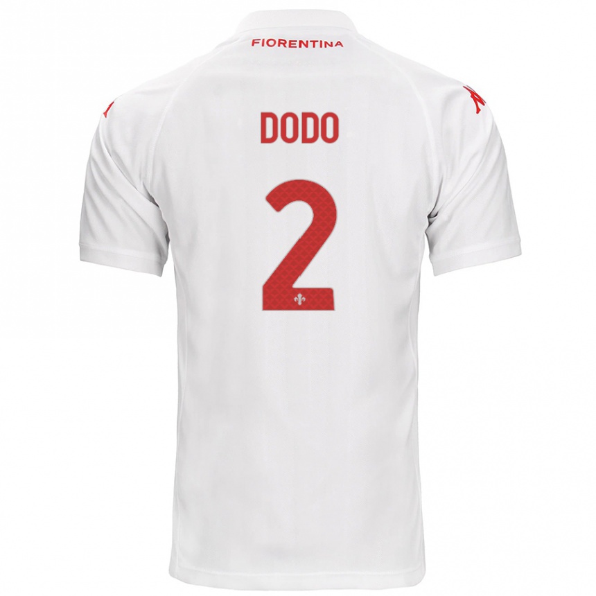 Kids Football Dodô #2 White Away Jersey 2024/25 T-Shirt