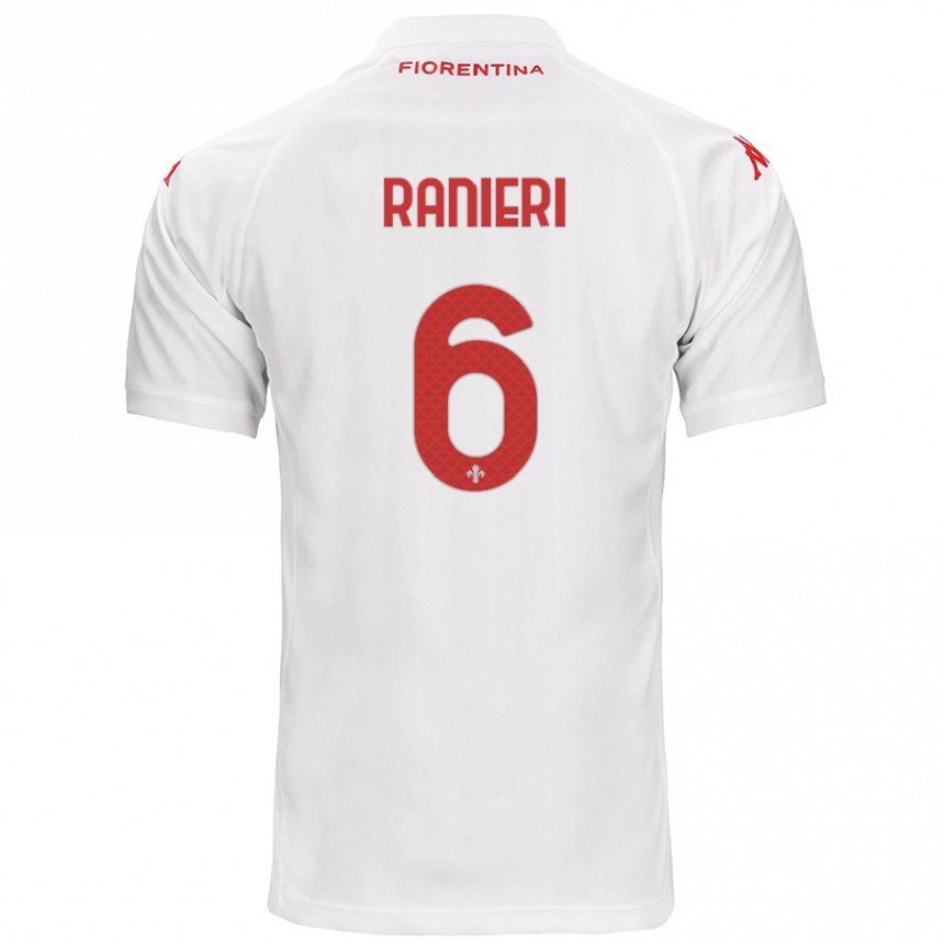 Kids Football Luca Ranieri #6 White Away Jersey 2024/25 T-Shirt