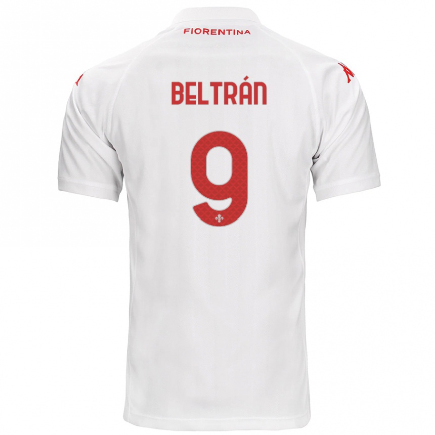 Kids Football Lucas Beltrán #9 White Away Jersey 2024/25 T-Shirt