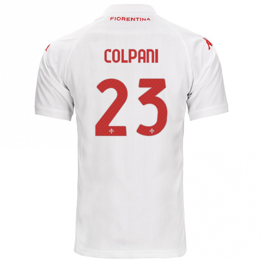 Kids Football Andrea Colpani #23 White Away Jersey 2024/25 T-Shirt