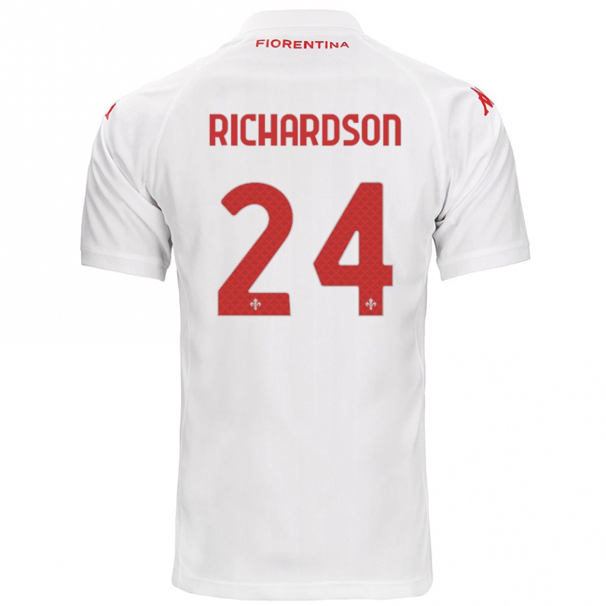 Kids Football Amir Richardson #24 White Away Jersey 2024/25 T-Shirt