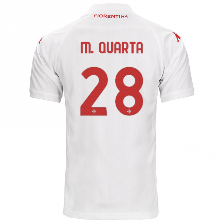 Kids Football Lucas Martínez Quarta #28 White Away Jersey 2024/25 T-Shirt