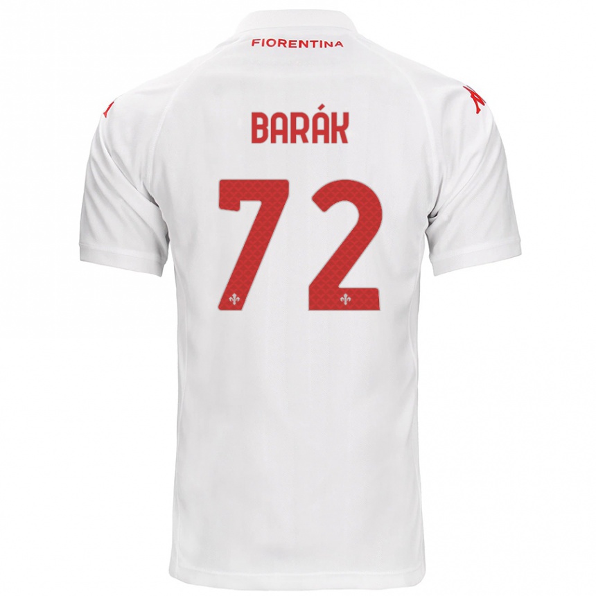 Kids Football Antonin Barak #72 White Away Jersey 2024/25 T-Shirt