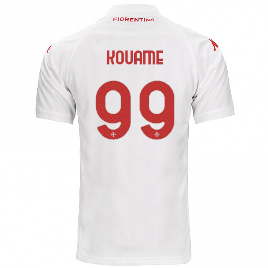 Kids Football Christian Kouamé #99 White Away Jersey 2024/25 T-Shirt