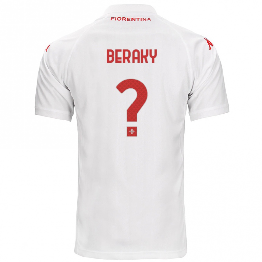 Kids Football Mussie Beraky #0 White Away Jersey 2024/25 T-Shirt