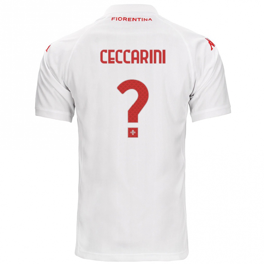 Kids Football Mattia Ceccarini #0 White Away Jersey 2024/25 T-Shirt