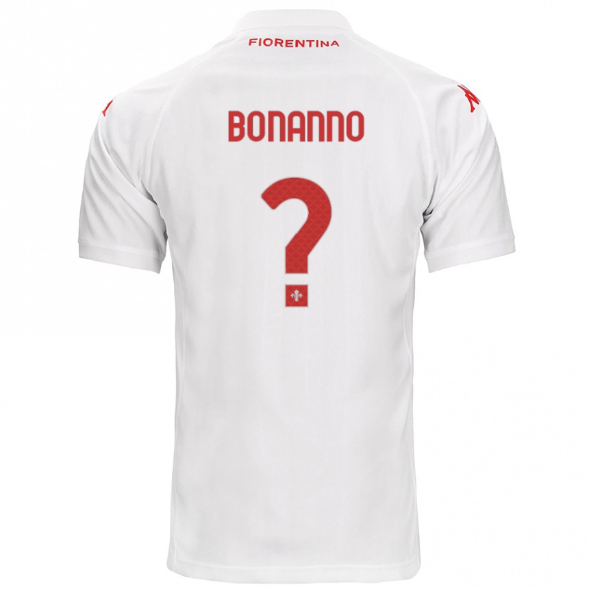 Kids Football Piergiorgio Bonanno #0 White Away Jersey 2024/25 T-Shirt