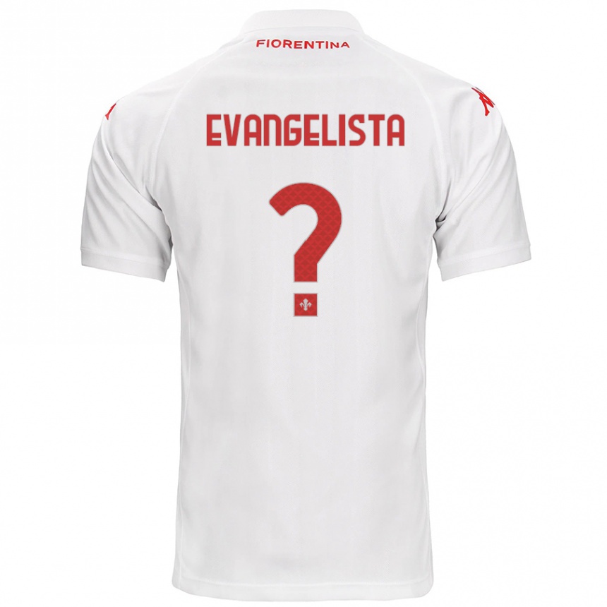 Kids Football Carlo Evangelista #0 White Away Jersey 2024/25 T-Shirt