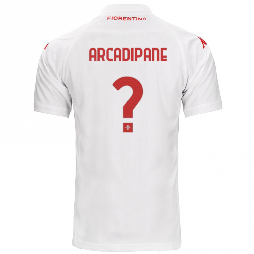 Kids Football Guglielmo Arcadipane #0 White Away Jersey 2024/25 T-Shirt