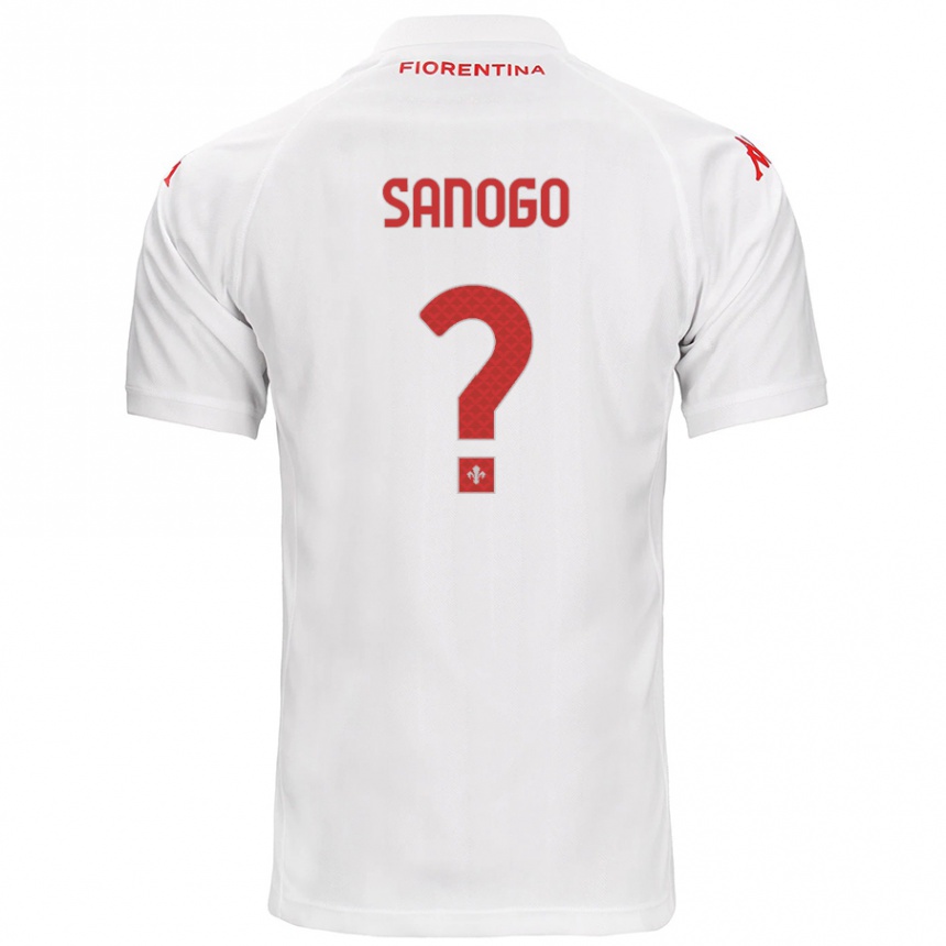 Kids Football Bassidy Sanogo #0 White Away Jersey 2024/25 T-Shirt