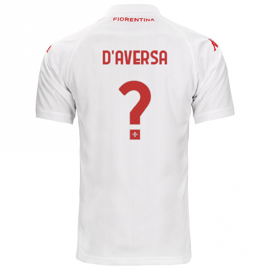 Kids Football Simone D'aversa #0 White Away Jersey 2024/25 T-Shirt