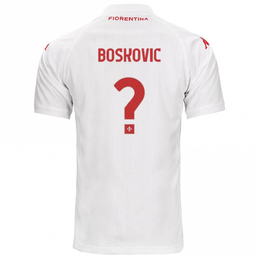 Kids Football Matko Boskovic #0 White Away Jersey 2024/25 T-Shirt