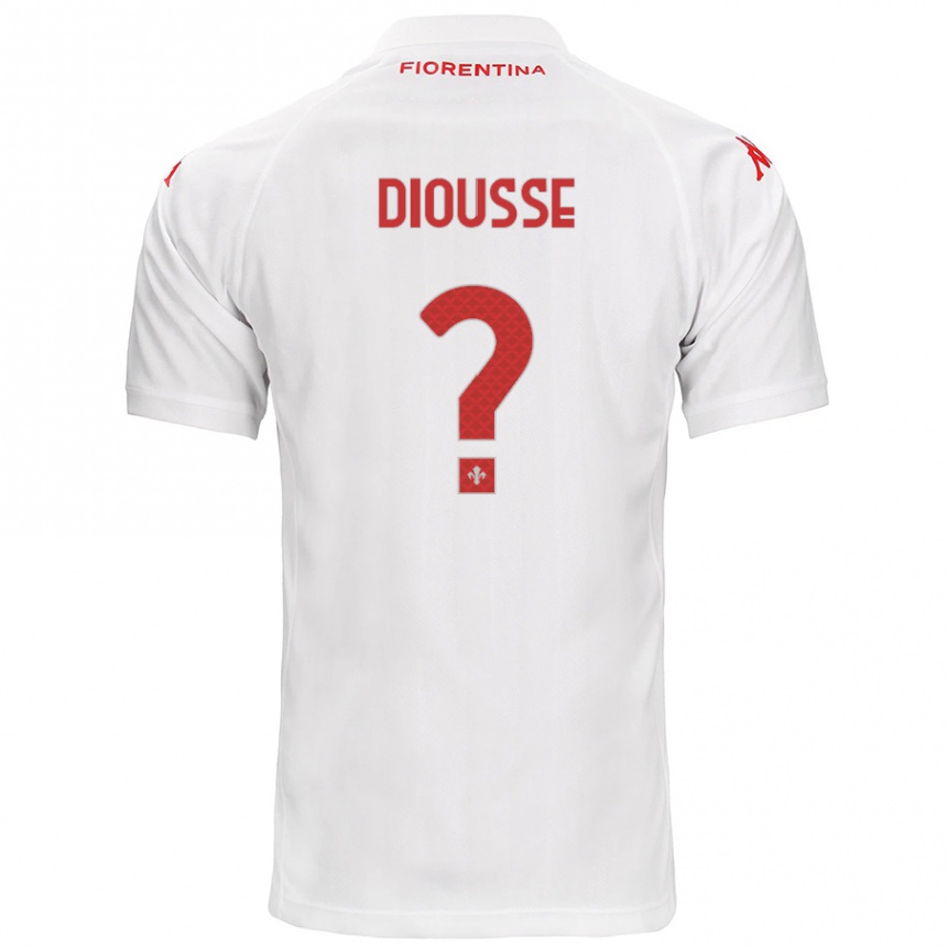 Kids Football Birahim Diousse #0 White Away Jersey 2024/25 T-Shirt