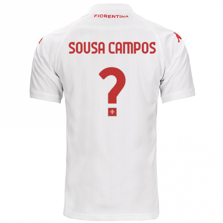 Kids Football Matteo Sousa Campos #0 White Away Jersey 2024/25 T-Shirt