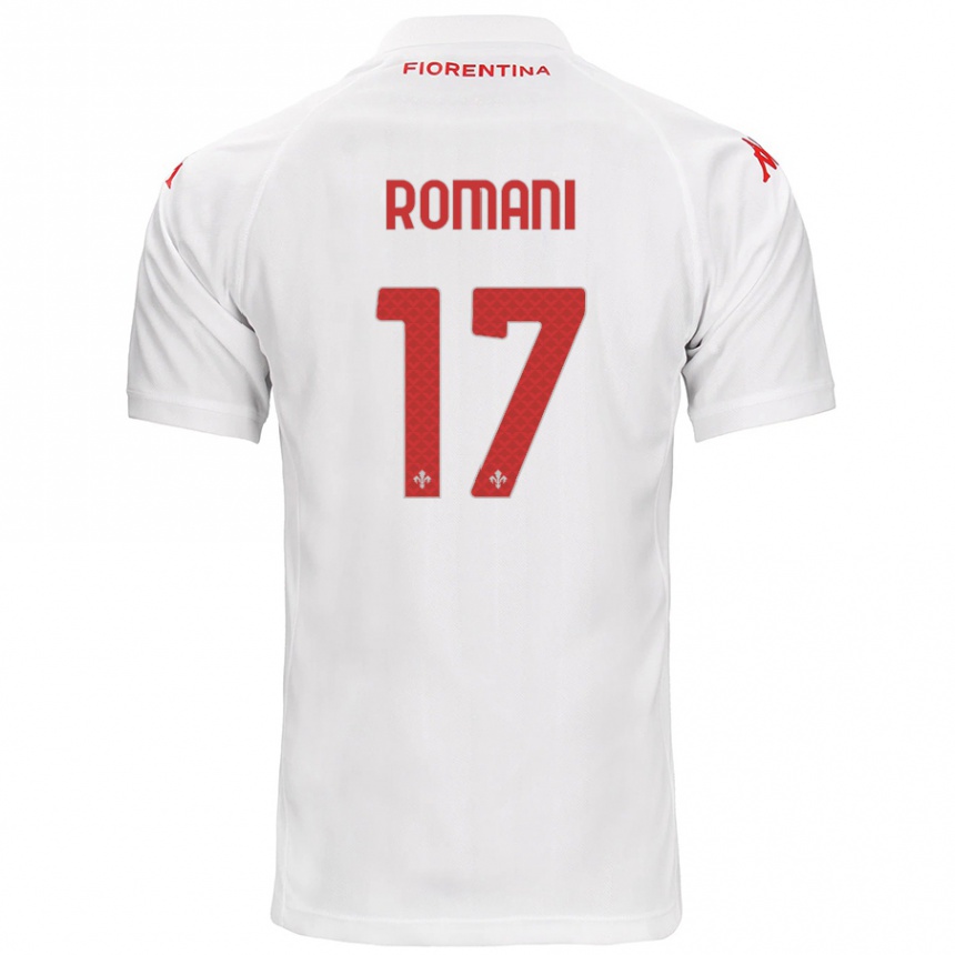 Kids Football Lorenzo Romani #17 White Away Jersey 2024/25 T-Shirt