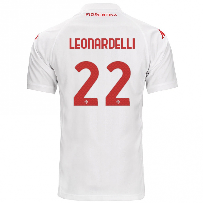 Kids Football Pietro Leonardelli #22 White Away Jersey 2024/25 T-Shirt