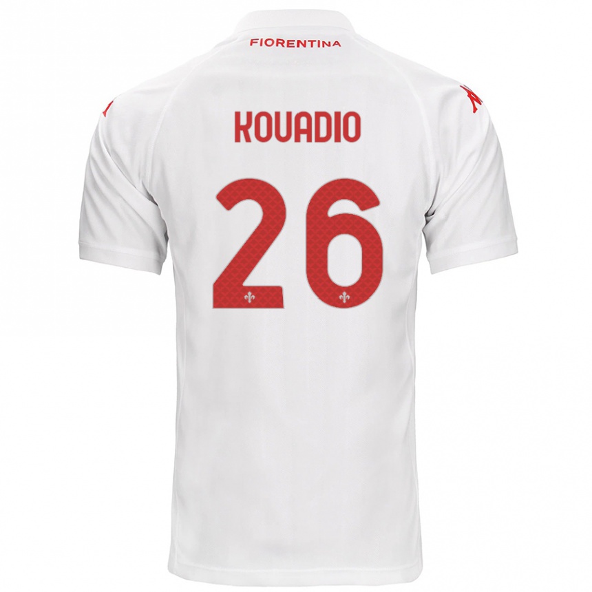 Kids Football Eddy Kouadio #26 White Away Jersey 2024/25 T-Shirt